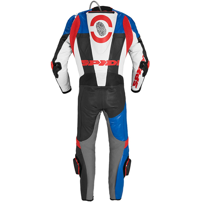 Spidi DP-Progressive fato de competição integral Macacão de couro – Fato de corrida perfurado | Homem | Azul/Cinzento | Y161238 