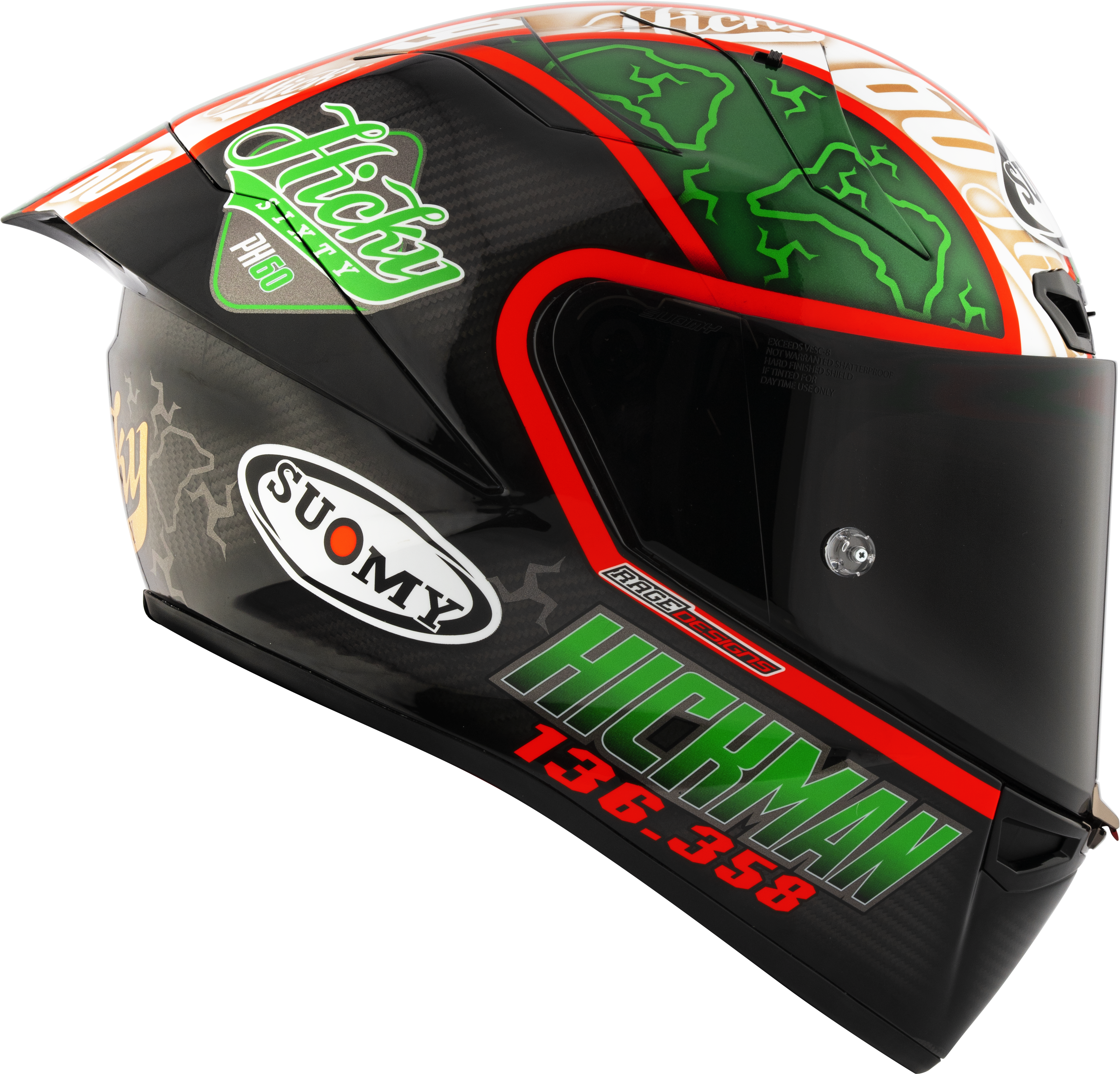 Suomy S1-XR GP Capacete Replica Peter Hickman 2024 K6SX0010 