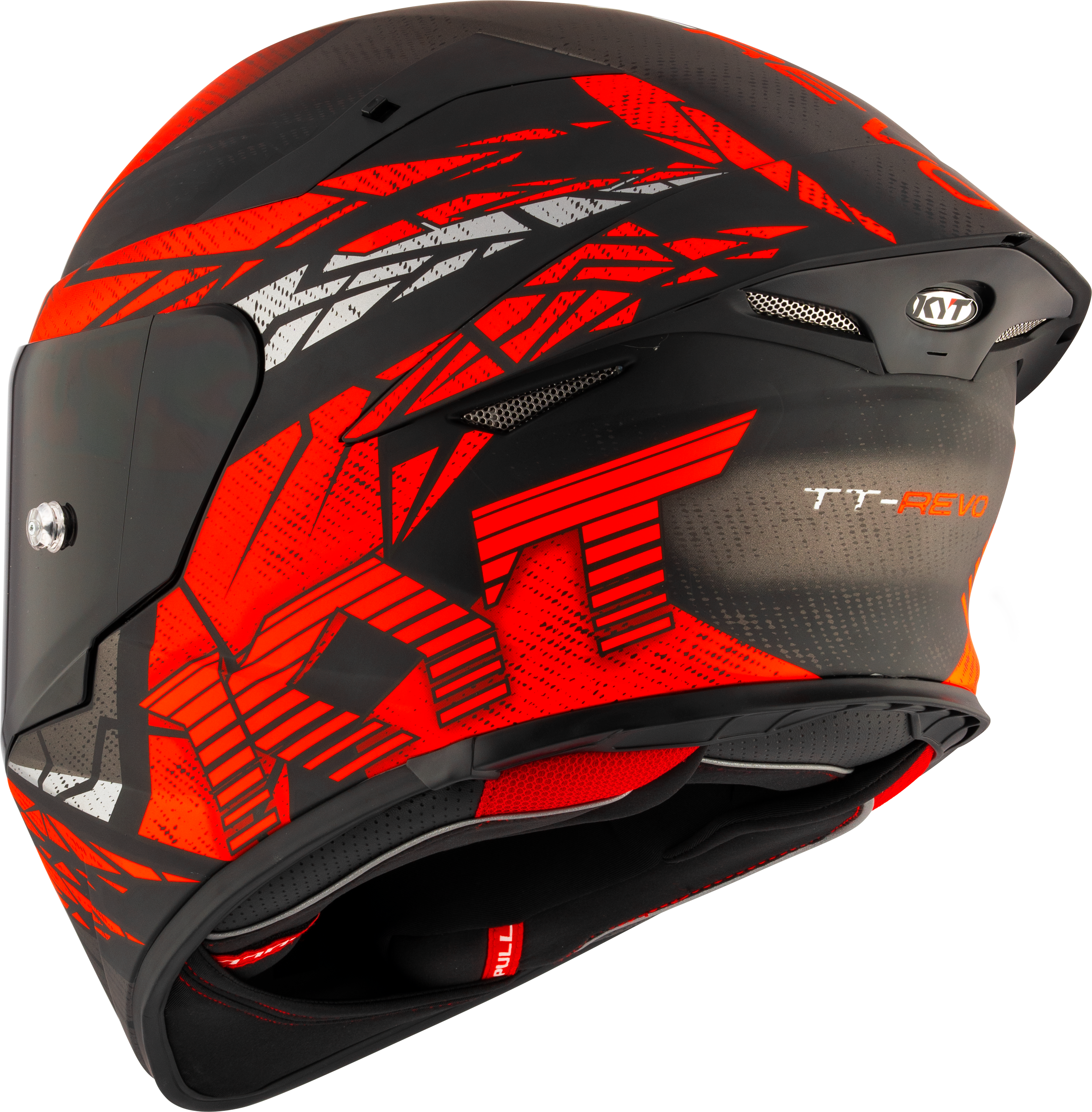 KYT TT-Revo Capacete Combustion Red mate Y6TR0038 