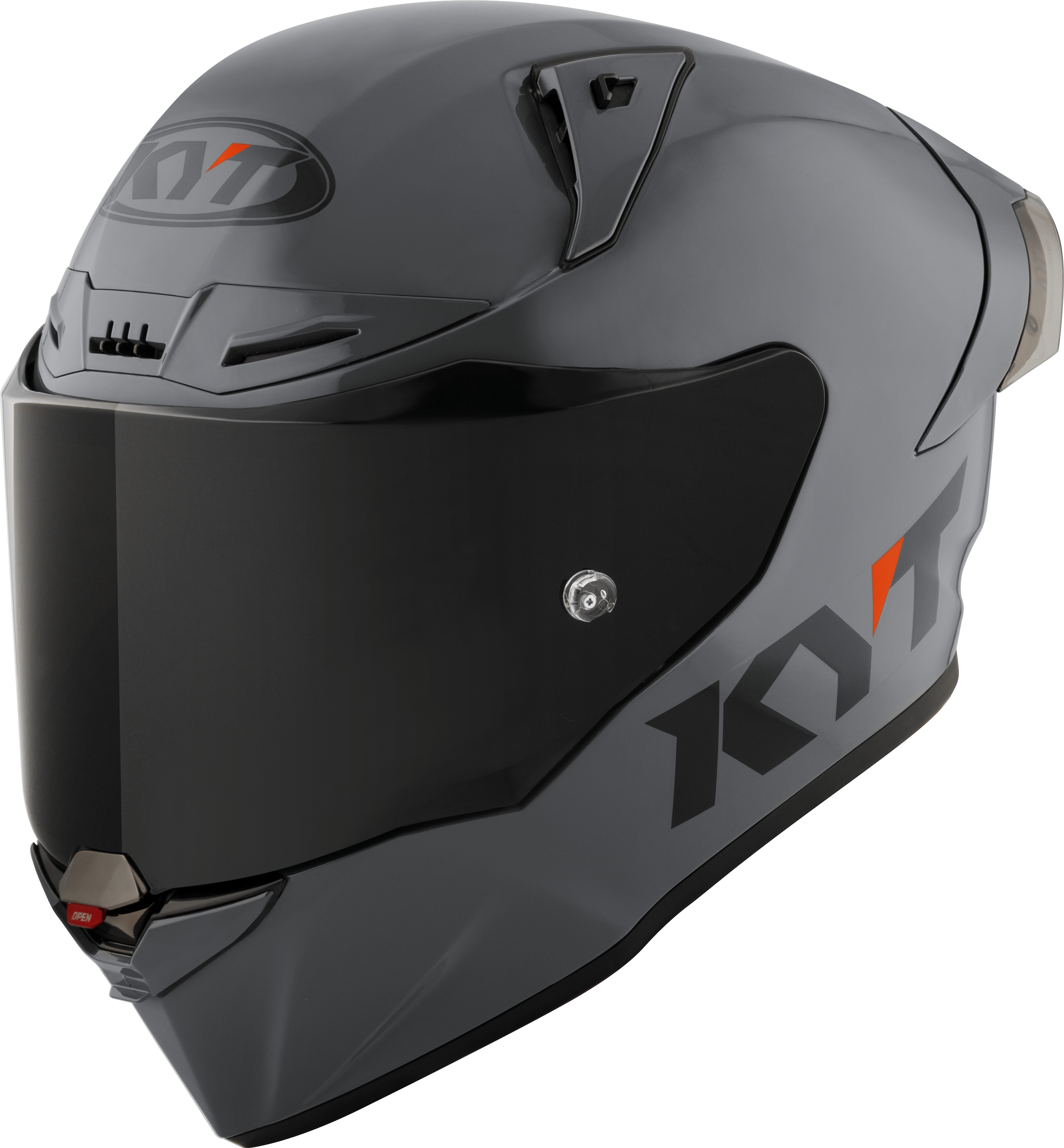 KYT R1R Capacete de Corrida Liso cinza Y6R100W1 