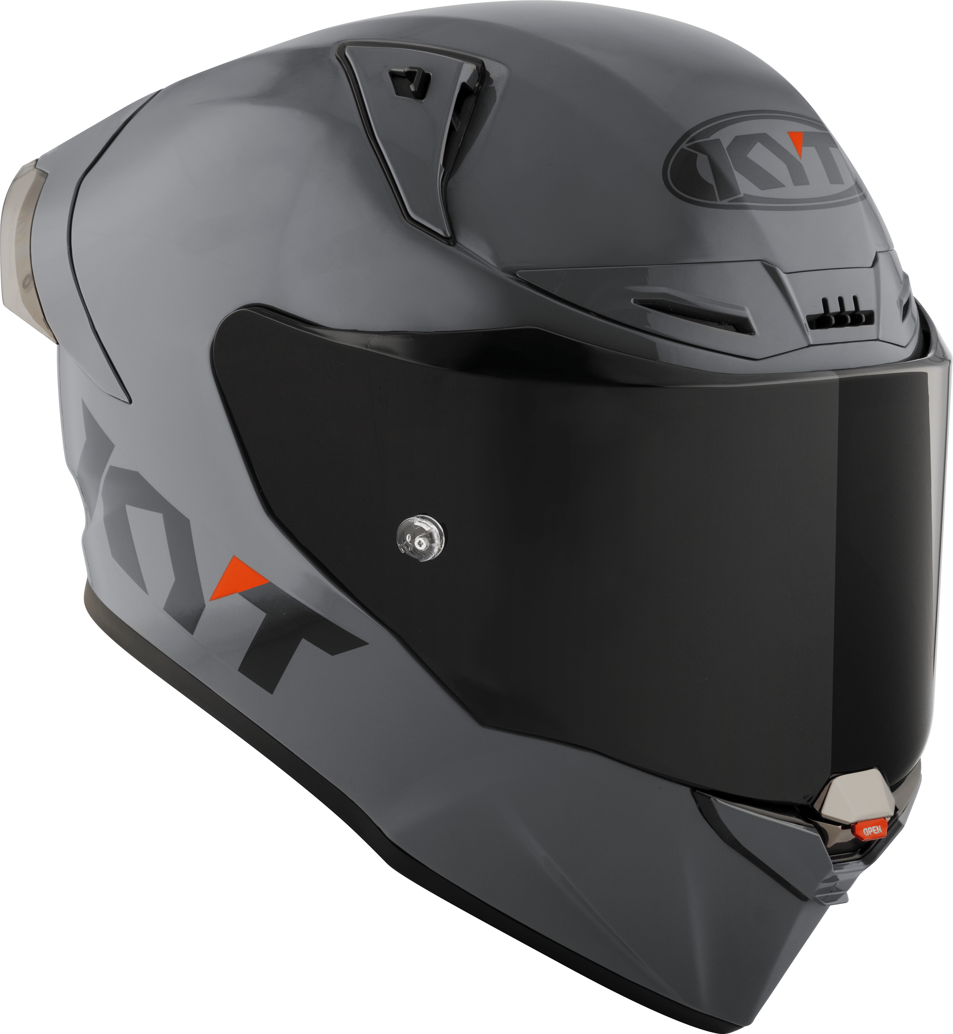 KYT R1R Capacete de Corrida Liso cinza Y6R100W1 