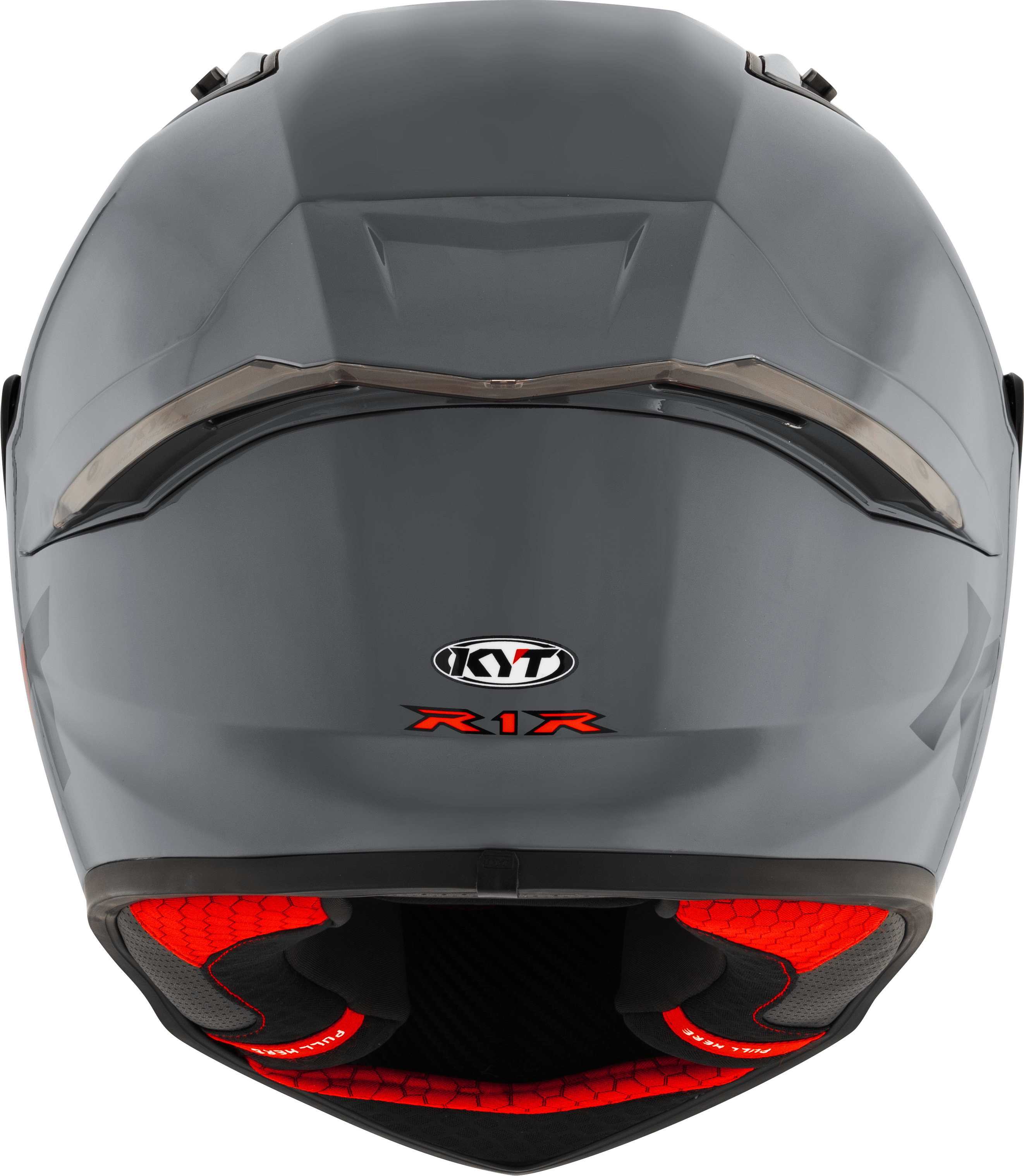 KYT R1R Capacete de Corrida Liso cinza Y6R100W1 