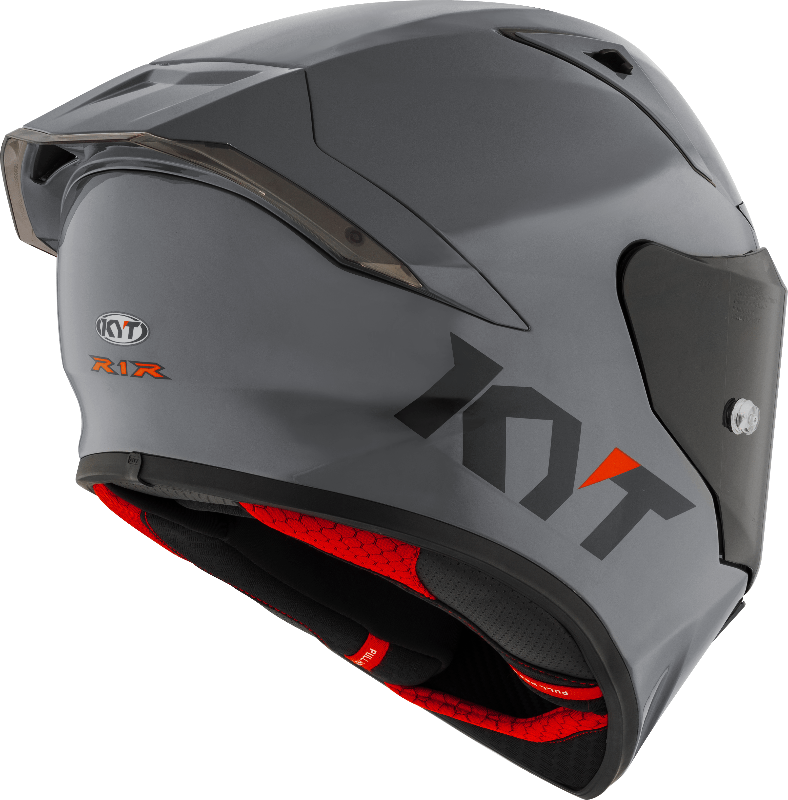 KYT R1R Capacete de Corrida Liso cinza Y6R100W1 