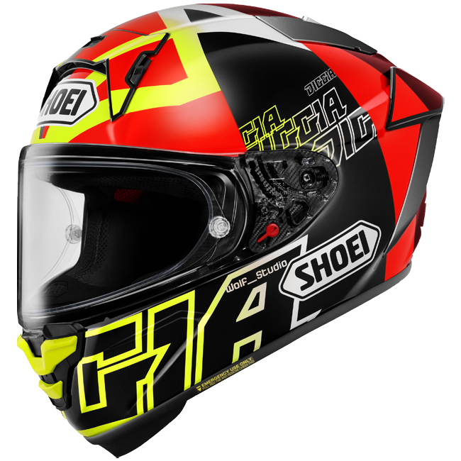 Shoei X-SPR PRO capacete Diggia2 TC-3 Fabio Di Giannantonio Replica 2025 