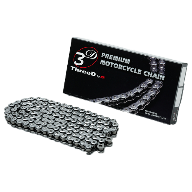 EK Kette VG/3D Chrom NX-Ring offen mit Nietschloss – 110 bis 120 Glieder