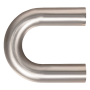 Spark Exhaust Rohrbogen Universal 180° U-Bend Ø 50 × 1.0 mm Edelstahl G9165