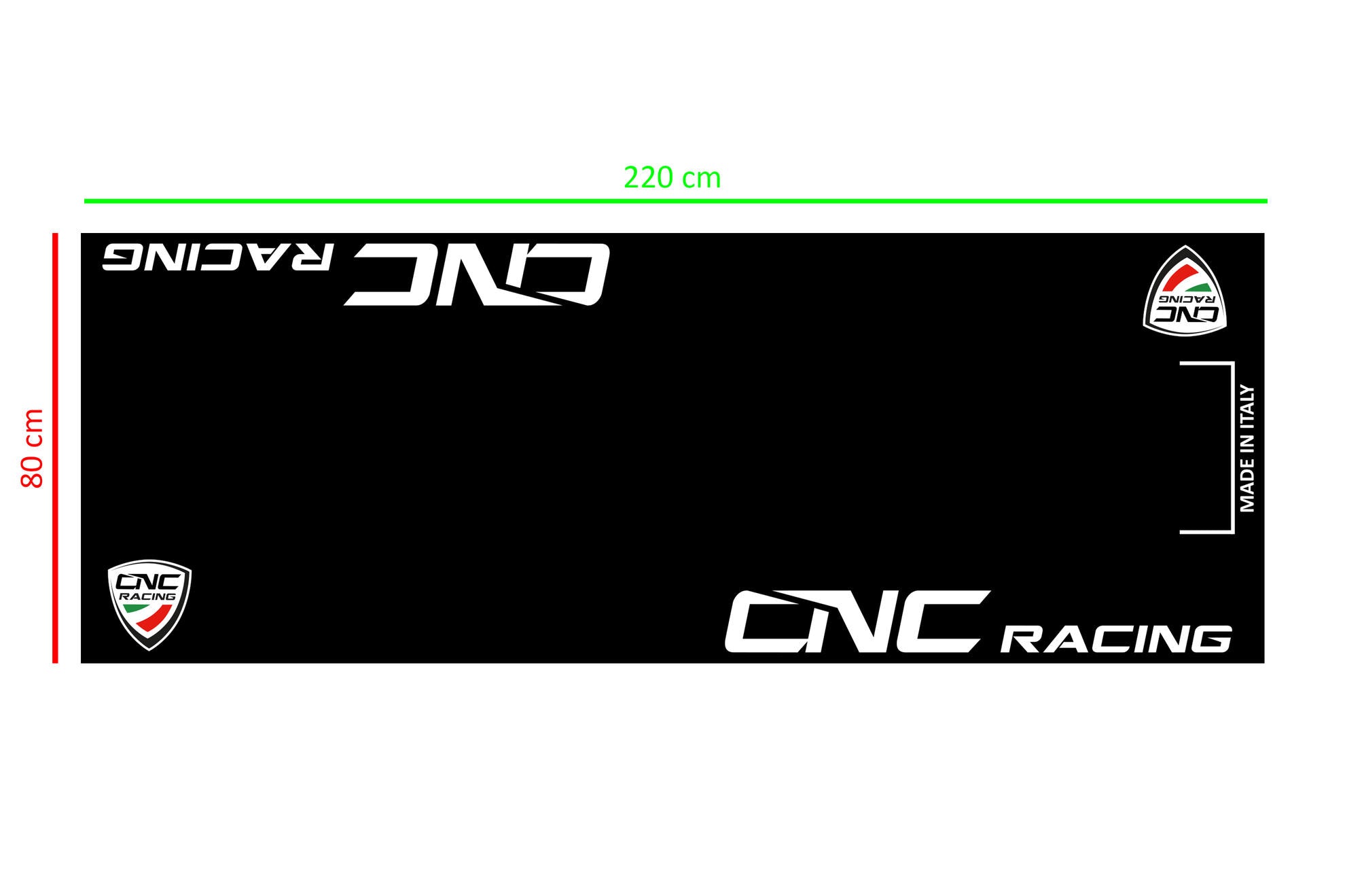 Tapete para Box e Garagem de Motocicleta 220 x 80 cm CNC Racing GA003B 