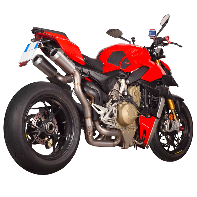 Spark Exhaust Halbkomplette Anlage Untersitz Satz Moto GP 2-1-2 Edelstahl Ducati Panigale V4/S/R (18-24) GDU8834T