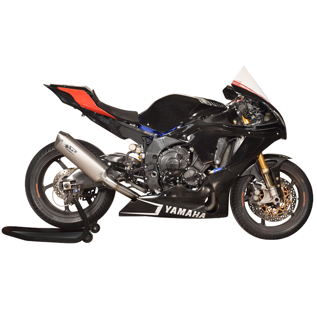 Spark Exhaust Halbkomplette Anlage Satz Force D.60 Titanium Yamaha R1/R1M (15-25) GYA8882T