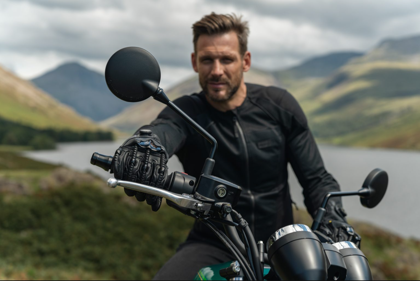 Knox Handroid MK5 Luvas de Corrida em Couro | Homem | Preto | 11769404100 