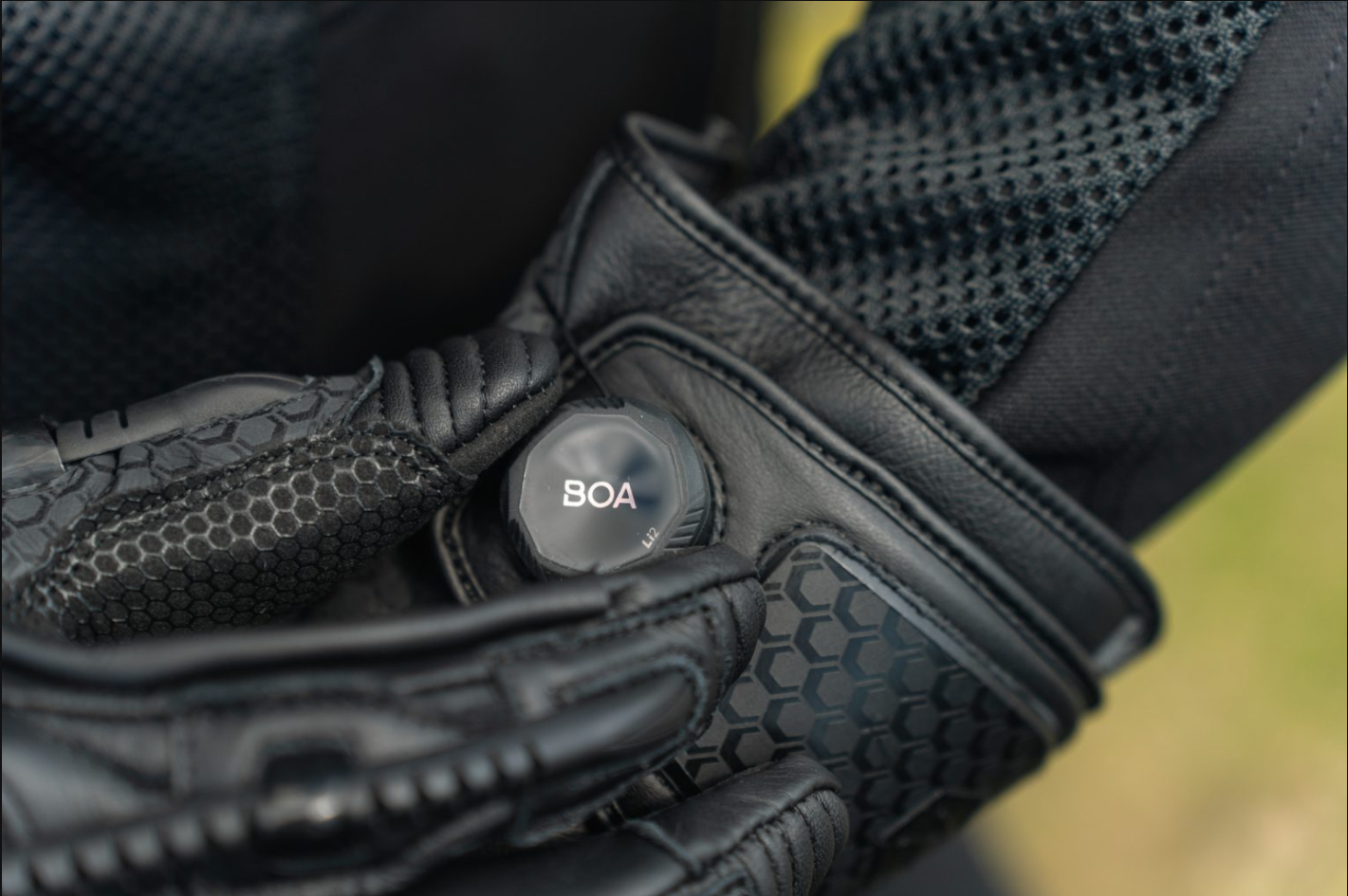 Knox Handroid MK5 Luvas de Corrida em Couro | Homem | Preto | 11769404100 