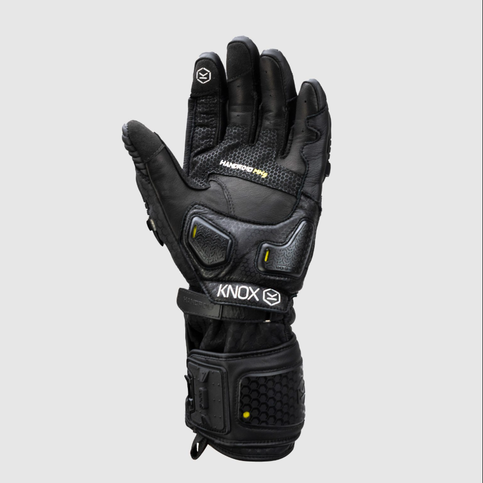 Knox Handroid MK5 Luvas de Corrida em Couro | Homem | Preto | 11769404100 