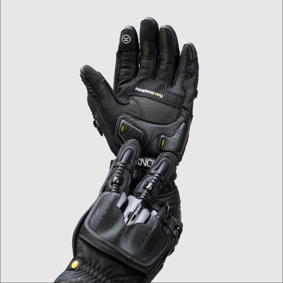 Knox Handroid MK5 Luvas de Corrida em Couro | Homem | Preto | 11769404100 