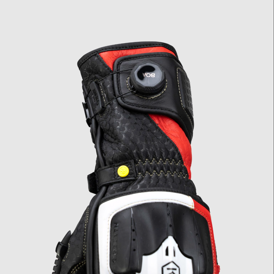 Knox Handroid MK5 luvas de corrida em couro | Homem | Vermelho | 11769404105 