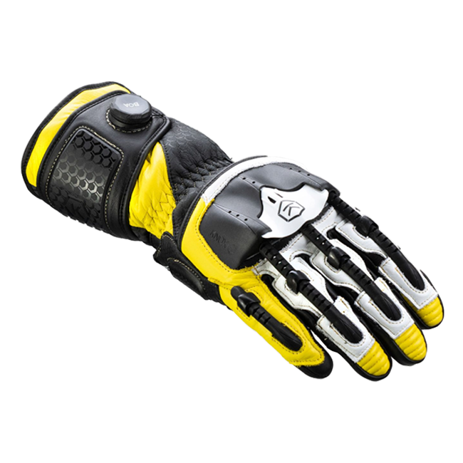Knox Handroid MK5 Luvas de Corrida em Pele | Homem | Amarelo | 11769404104 