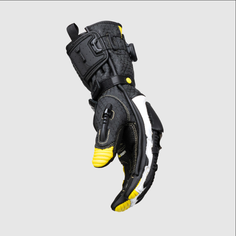 Knox Handroid MK5 Luvas de Corrida em Pele | Homem | Amarelo | 11769404104 