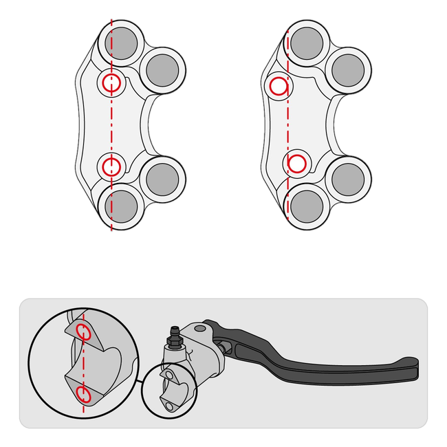 Lenkerschalter Street rechts JetPrime Ducati Panigale V2 955 (20-24) JP PLDB 006 – versetztes Lochbild