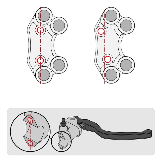 Lenkerschalter Street rechts JetPrime Ducati Panigale V4 R (19-24) JP PLDB 020R – versetztes Lochbild