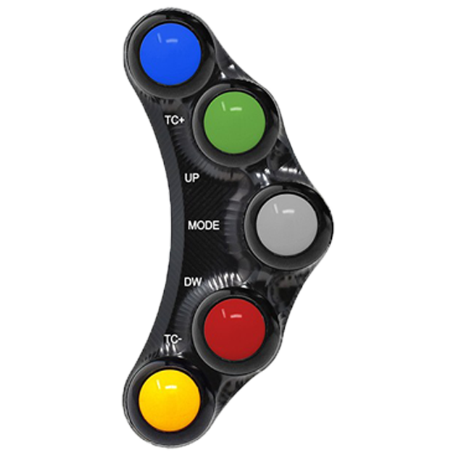 Interruptor de guidão Race esquerdo JetPrime Ducati Panigale 1199/R/S (12-17) JP PLSR 005 