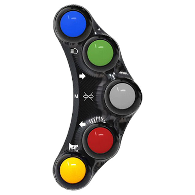 Interruptor de guidão esquerdo JetPrime Ducati Panigale V2 955 (20-25) JP PLS 006 