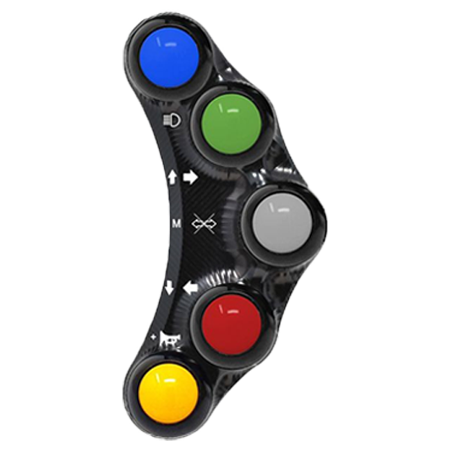 Interruptor de guidão Street esquerdo JetPrime Ducati Panigale V4/S/R (18-24) JP PLS 020 