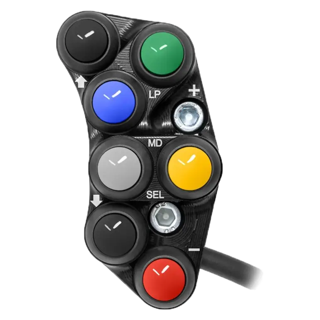 Interruptor de guidão Race esquerdo JetPrime Ducati Panigale V4/S/R (18-24) JP PSR DU020 