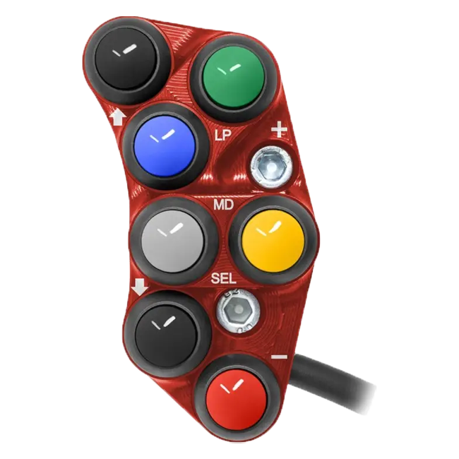 Interruptor de guidão Race esquerdo JetPrime Ducati Panigale V4/S/R (18-24) JP PSR DU020 