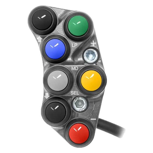 Interruptor de guidão Race esquerdo JetPrime Ducati Panigale V4/S/R (18-24) JP PSR DU020 