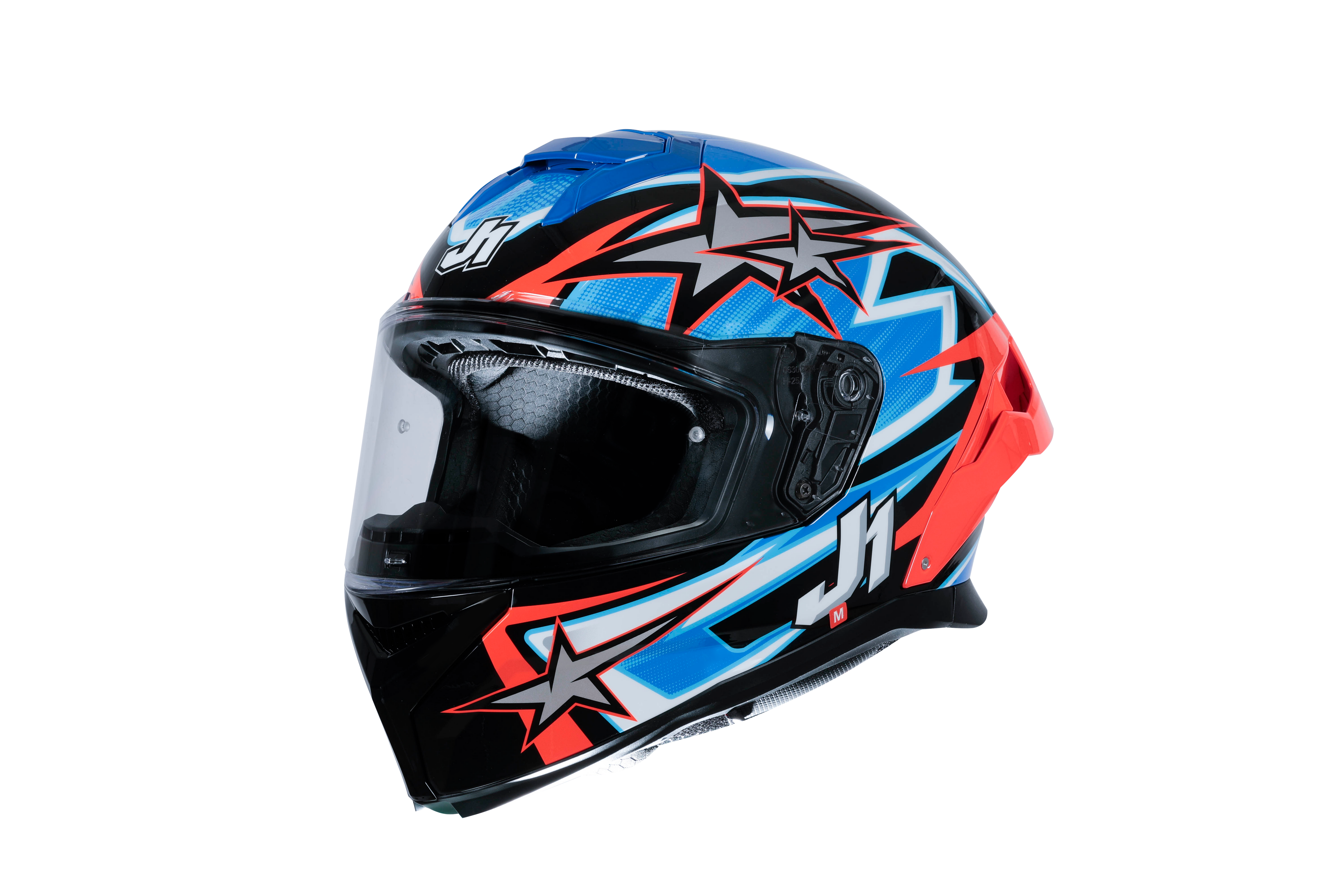 Capacete Just1 J-STR Astro Vermelho / Azul / Preto Brilhante 6030390112007 