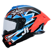Capacete Just1 J-STR Astro Vermelho / Azul / Preto Brilhante 6030390112007 