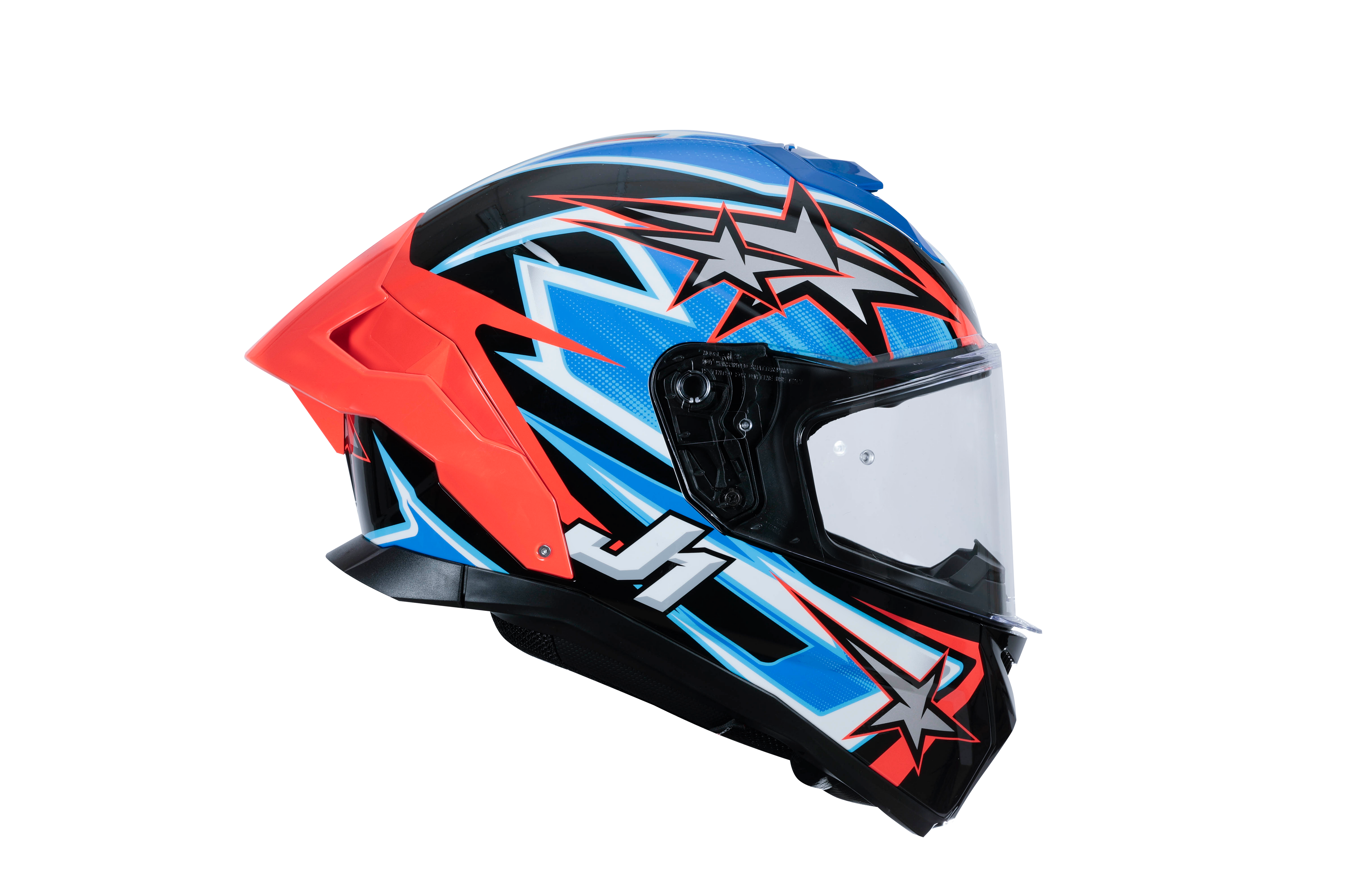 Capacete Just1 J-STR Astro Vermelho / Azul / Preto Brilhante 6030390112007 