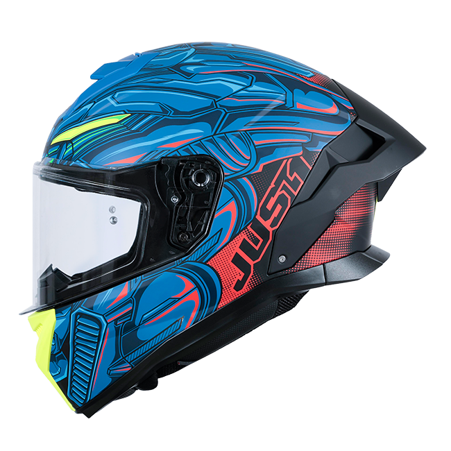 Just1 J-STR Capacete Titan Vermelho / Azul / Preto Fosco 6030390214004 