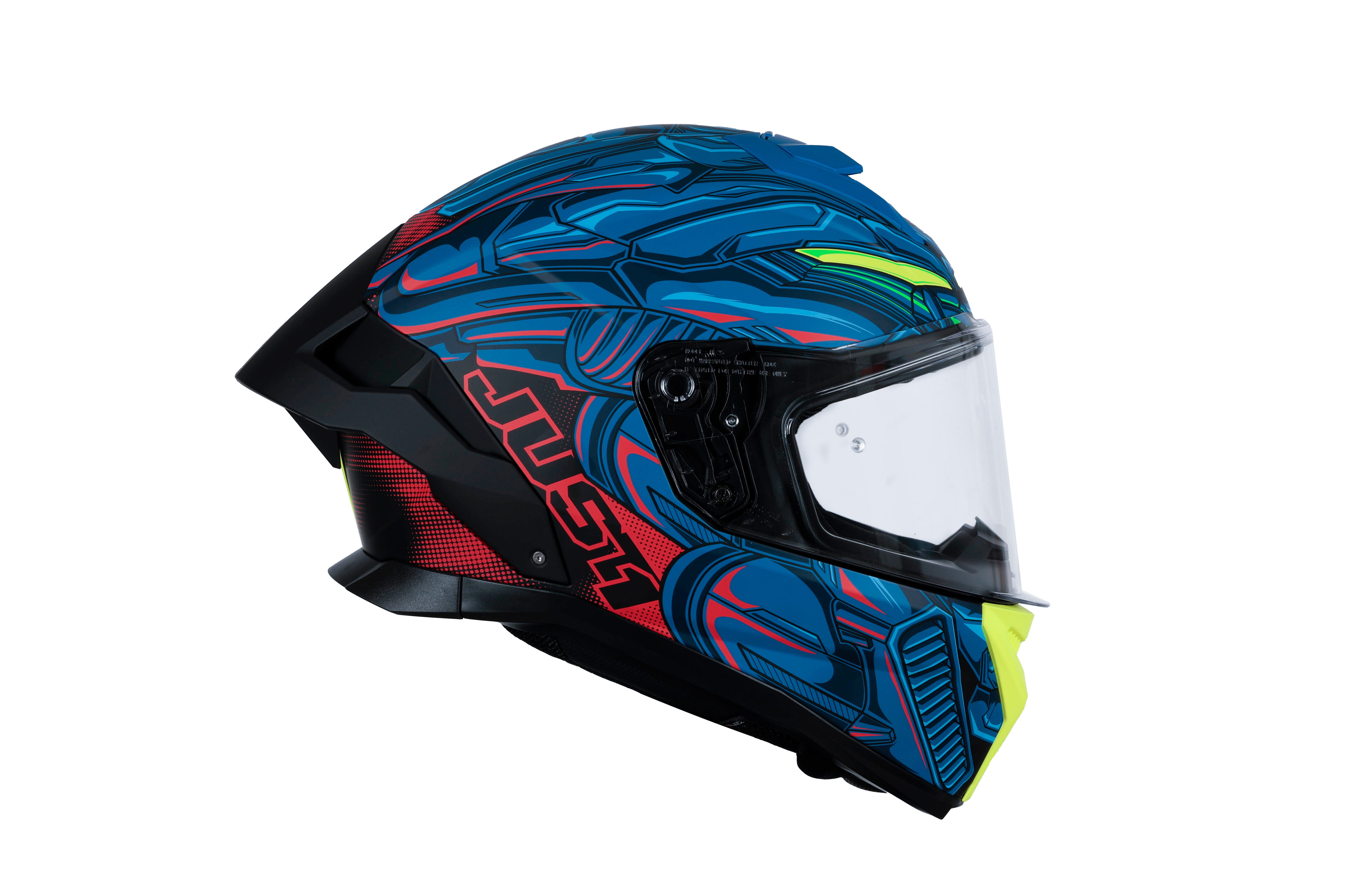 Just1 J-STR Capacete Titan Vermelho / Azul / Preto Fosco 6030390214004 