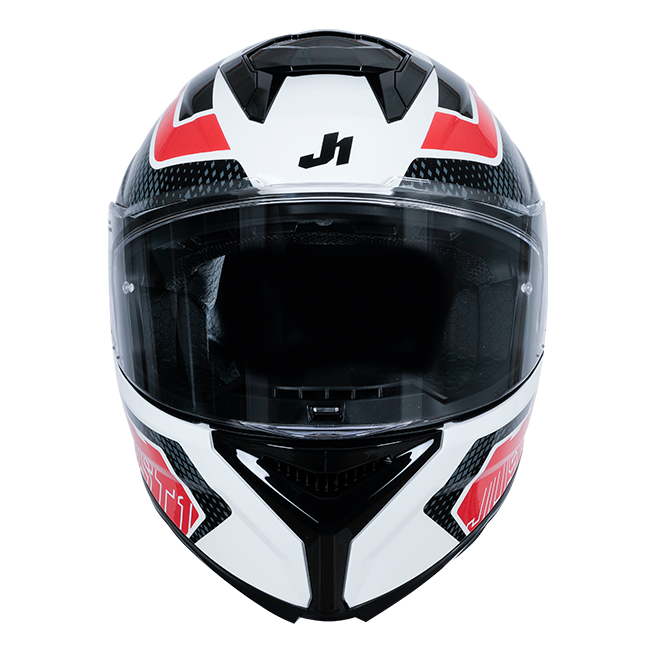 Capacete Just1 J-STR União Vermelho / Branco Brilho 6030390171001 