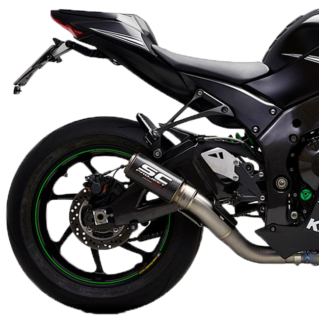 SC-Project Slip-On CR-T + tubo de substituição KAT para Kawasaki ZX-10 R/RR (16-20) K22A-DET36 