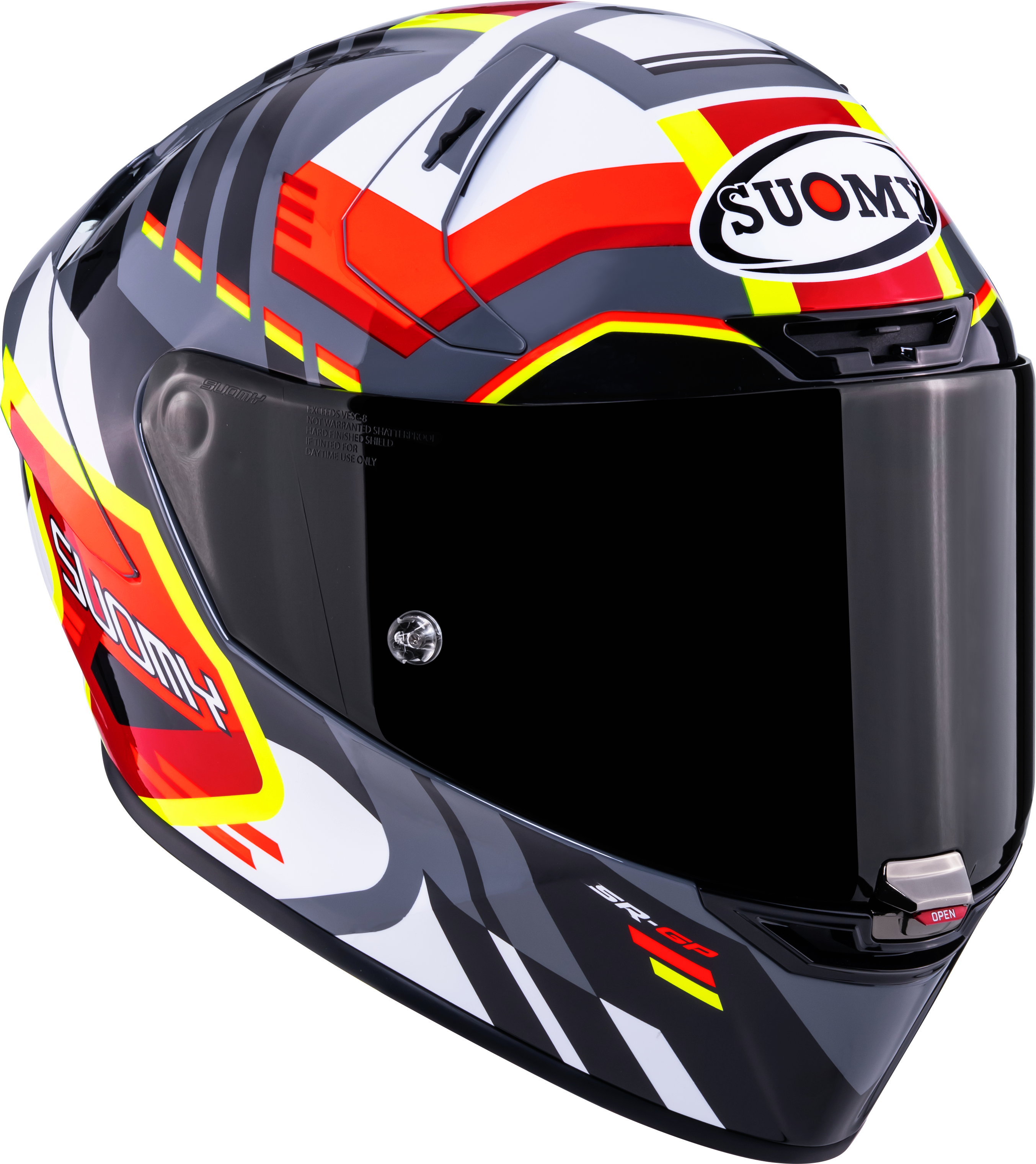 Capacete Suomy SR-GP Evo Infrared Branco/Preto/Vermelho K6S20024 