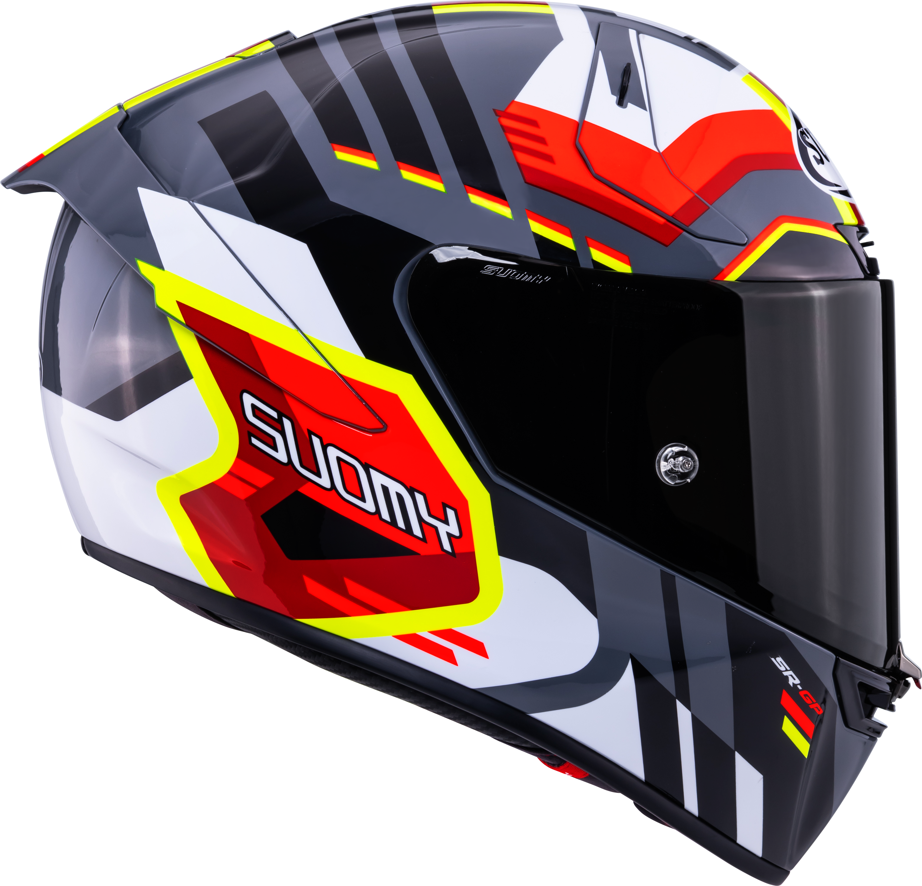 Capacete Suomy SR-GP Evo Infrared Branco/Preto/Vermelho K6S20024 