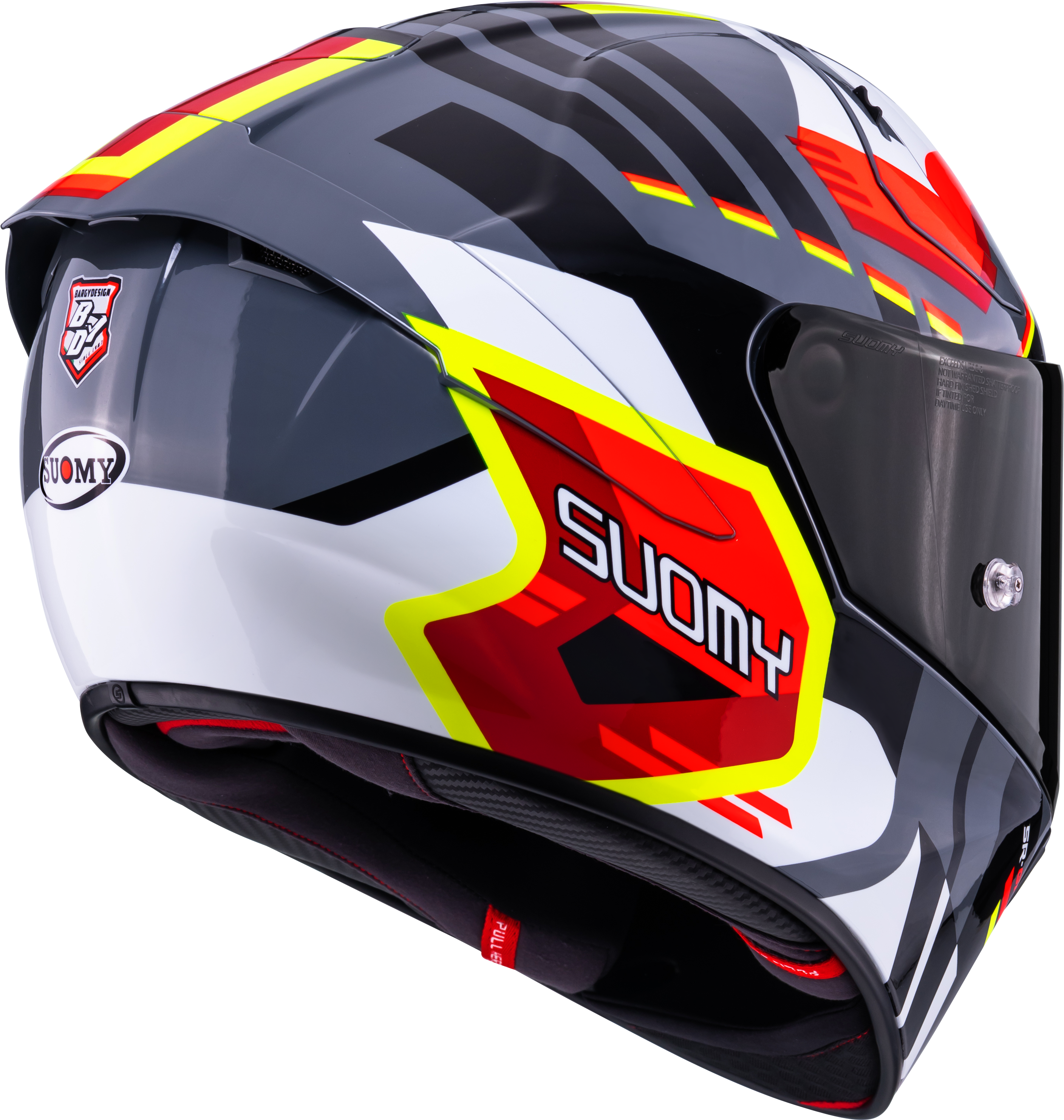 Capacete Suomy SR-GP Evo Infrared Branco/Preto/Vermelho K6S20024 