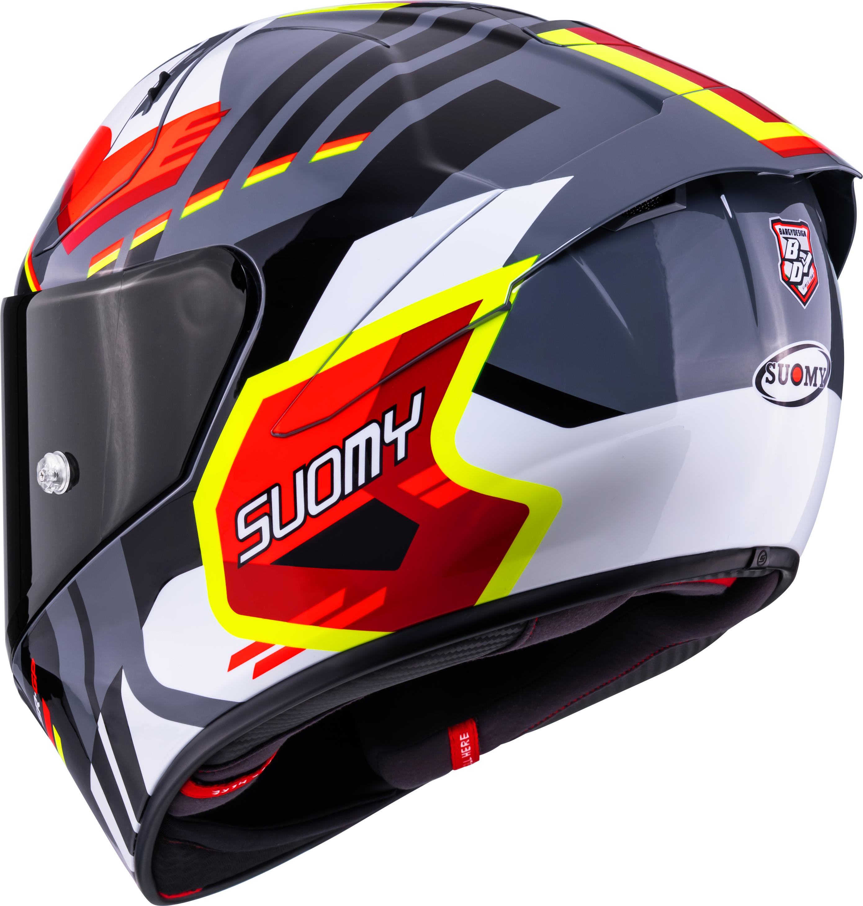 Capacete Suomy SR-GP Evo Infrared Branco/Preto/Vermelho K6S20024 