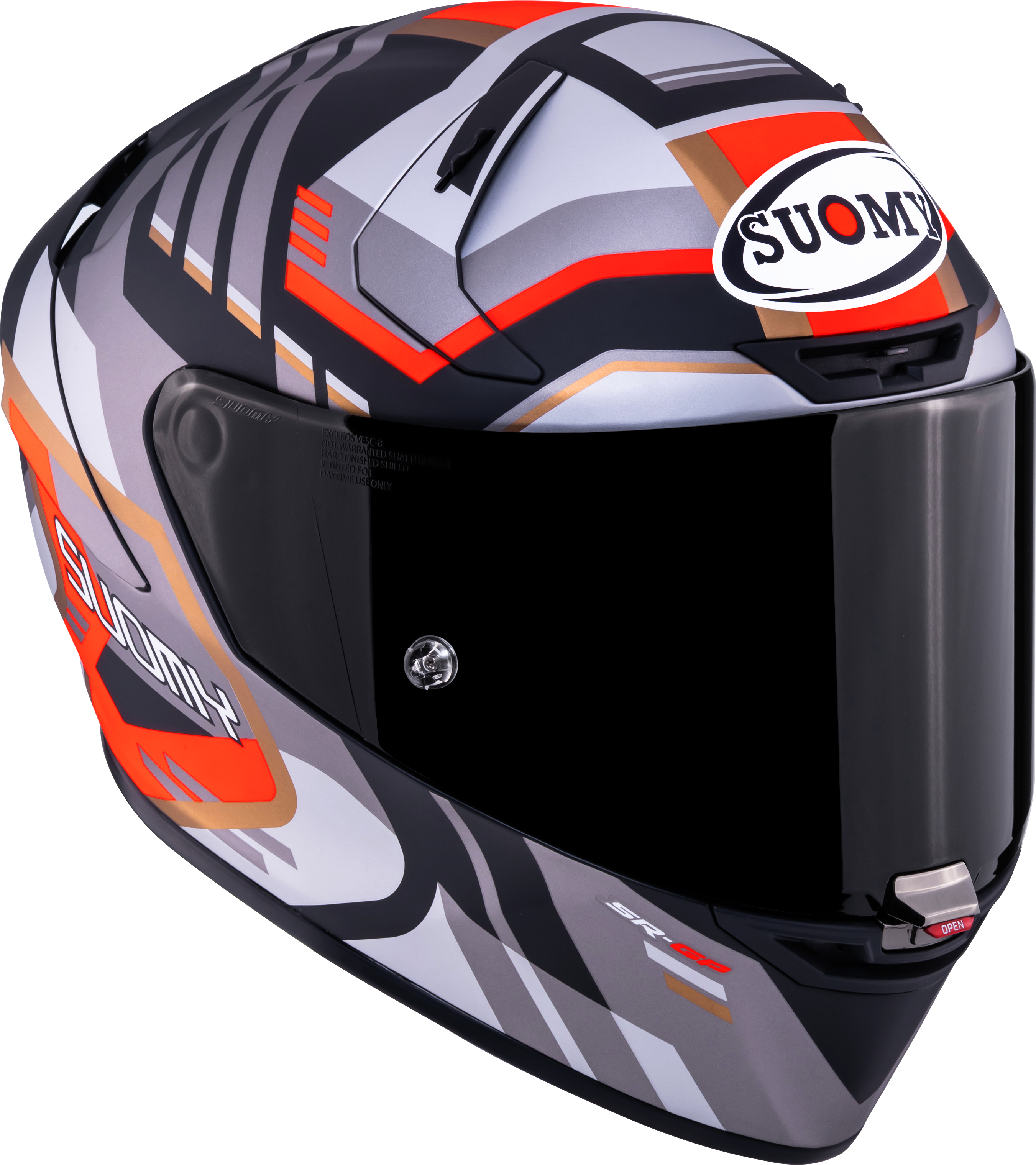 Suomy SR-GP Evo Capacete Infrared Mate Cinza/Vermelho/Preto K6S20025 