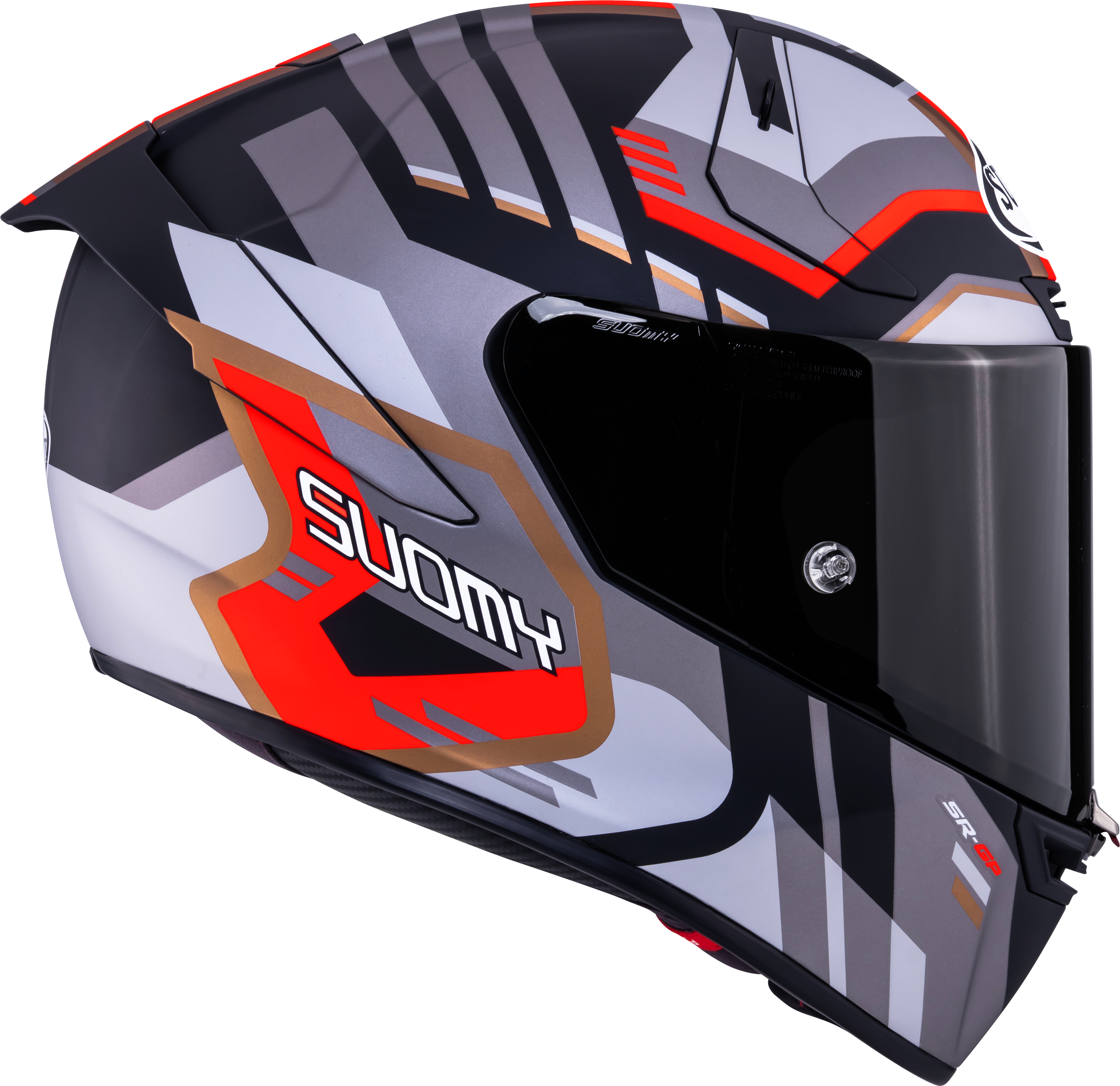 Suomy SR-GP Evo Capacete Infrared Mate Cinza/Vermelho/Preto K6S20025 