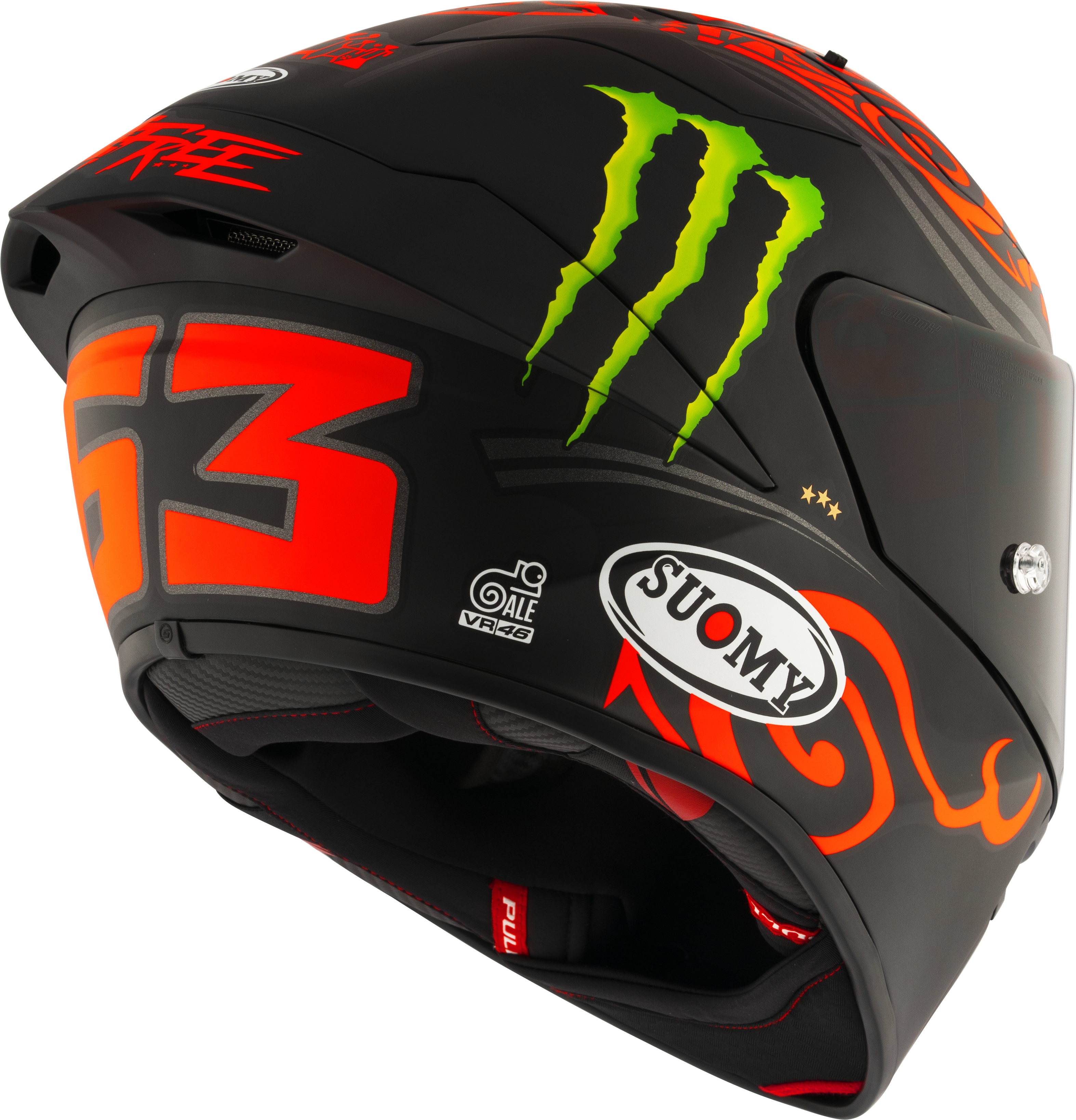 Capacete Suomy S1-XR GP Francesco Pecco Bagnaia Monster Replica 2024 K6SX0013 
