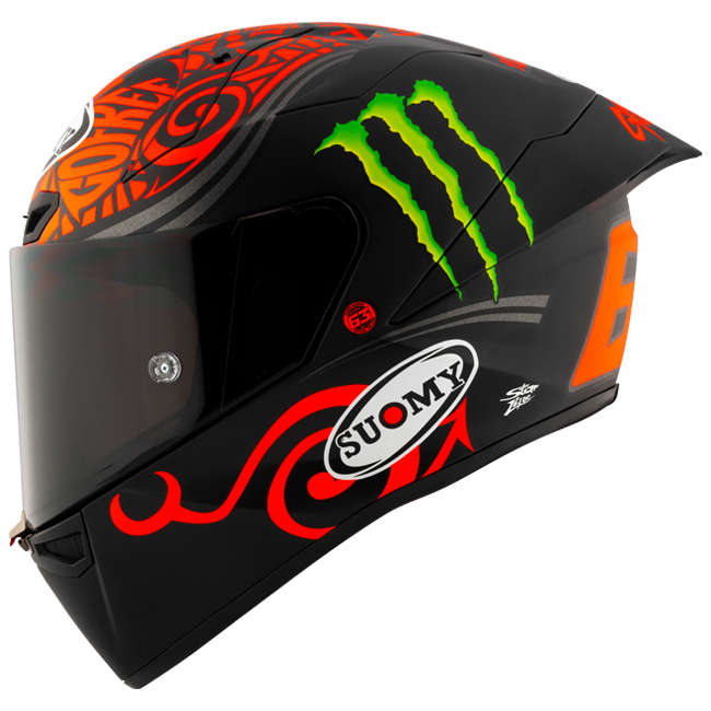 Capacete Suomy S1-XR GP Francesco Pecco Bagnaia Monster Replica 2024 K6SX0013 
