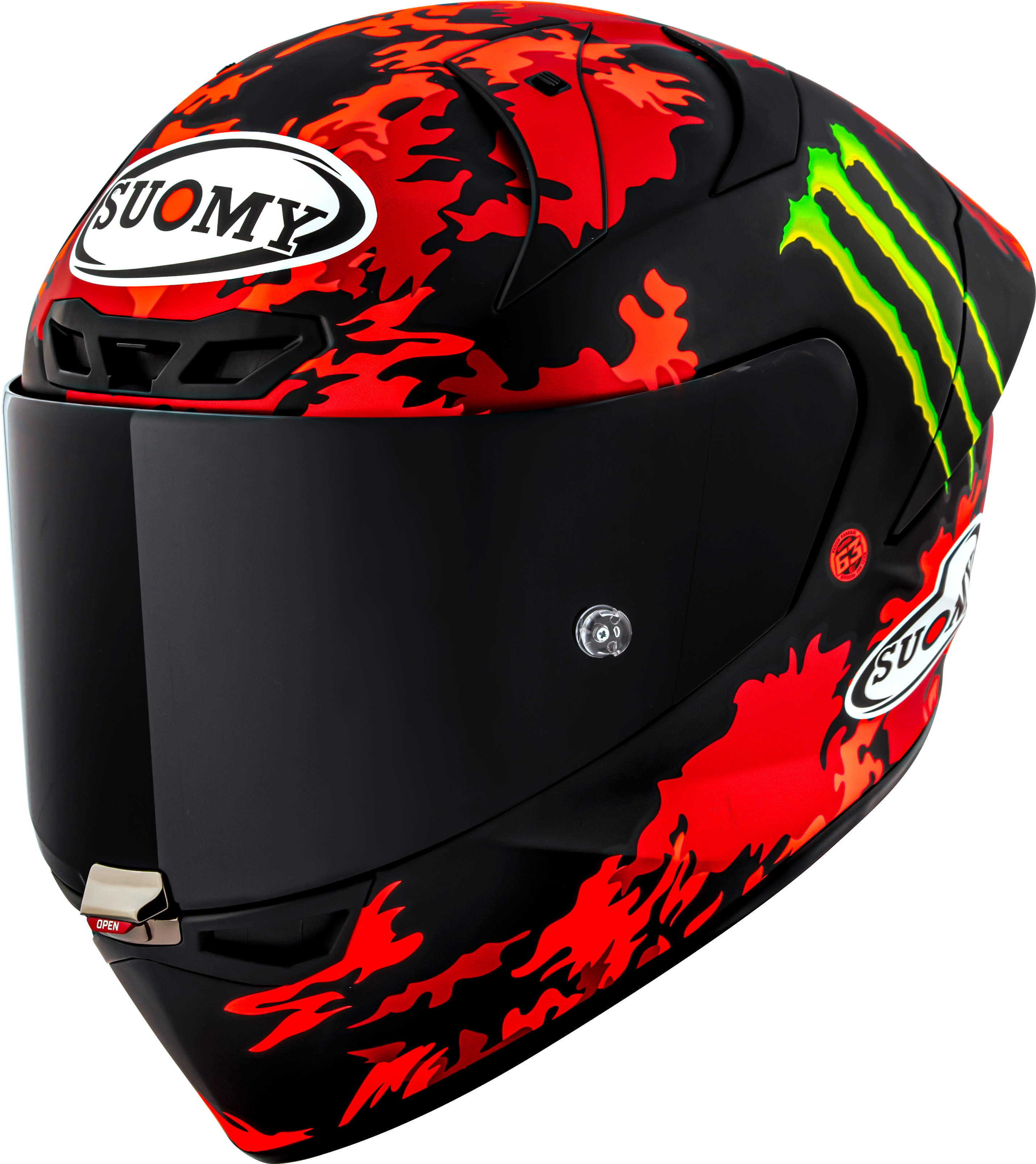 Capacete Suomy S1-XR GP Francesco Pecco Bagnaia Monster Replica 2025 K6SX0017 