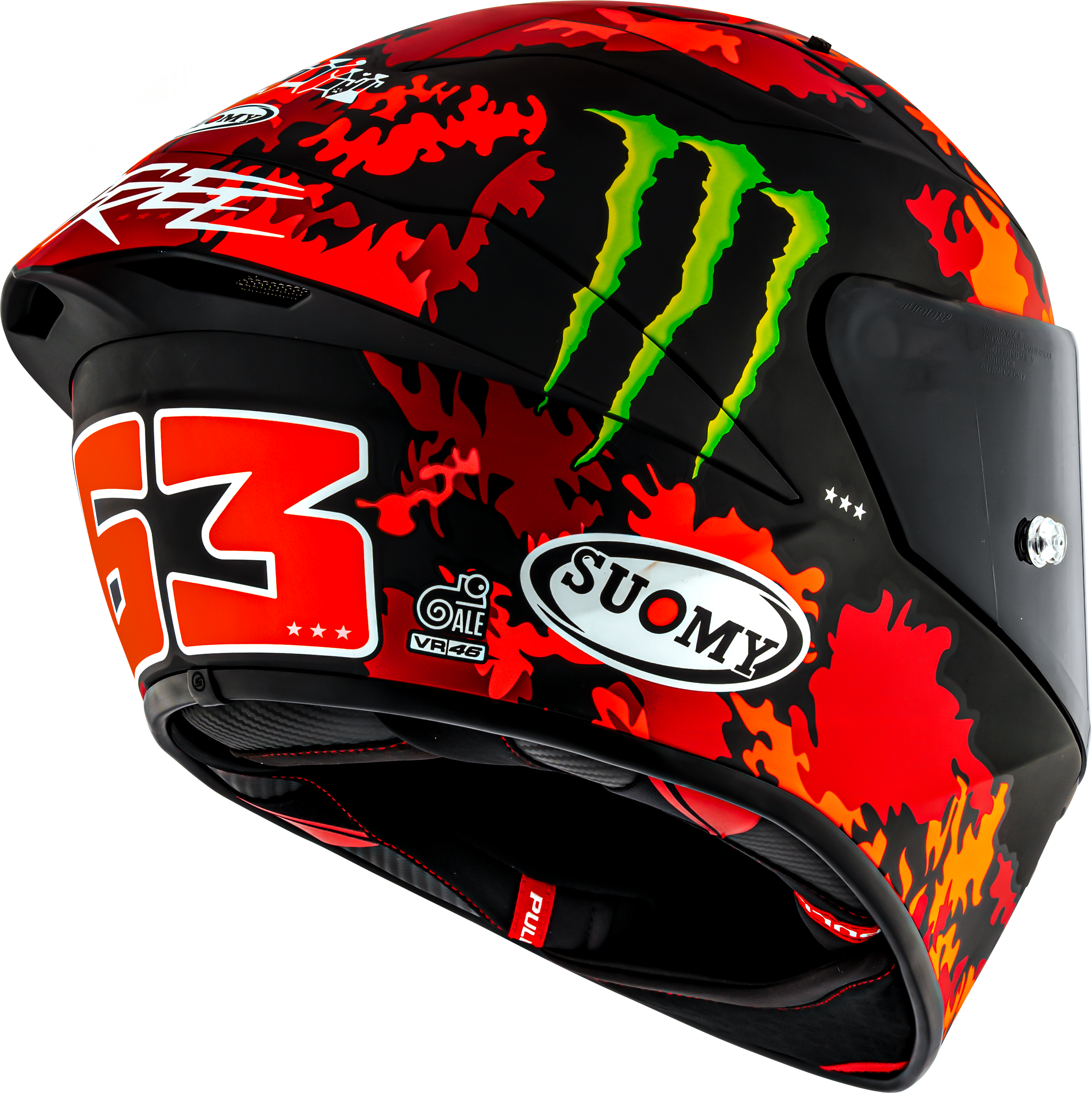 Capacete Suomy S1-XR GP Francesco Pecco Bagnaia Monster Replica 2025 K6SX0017 