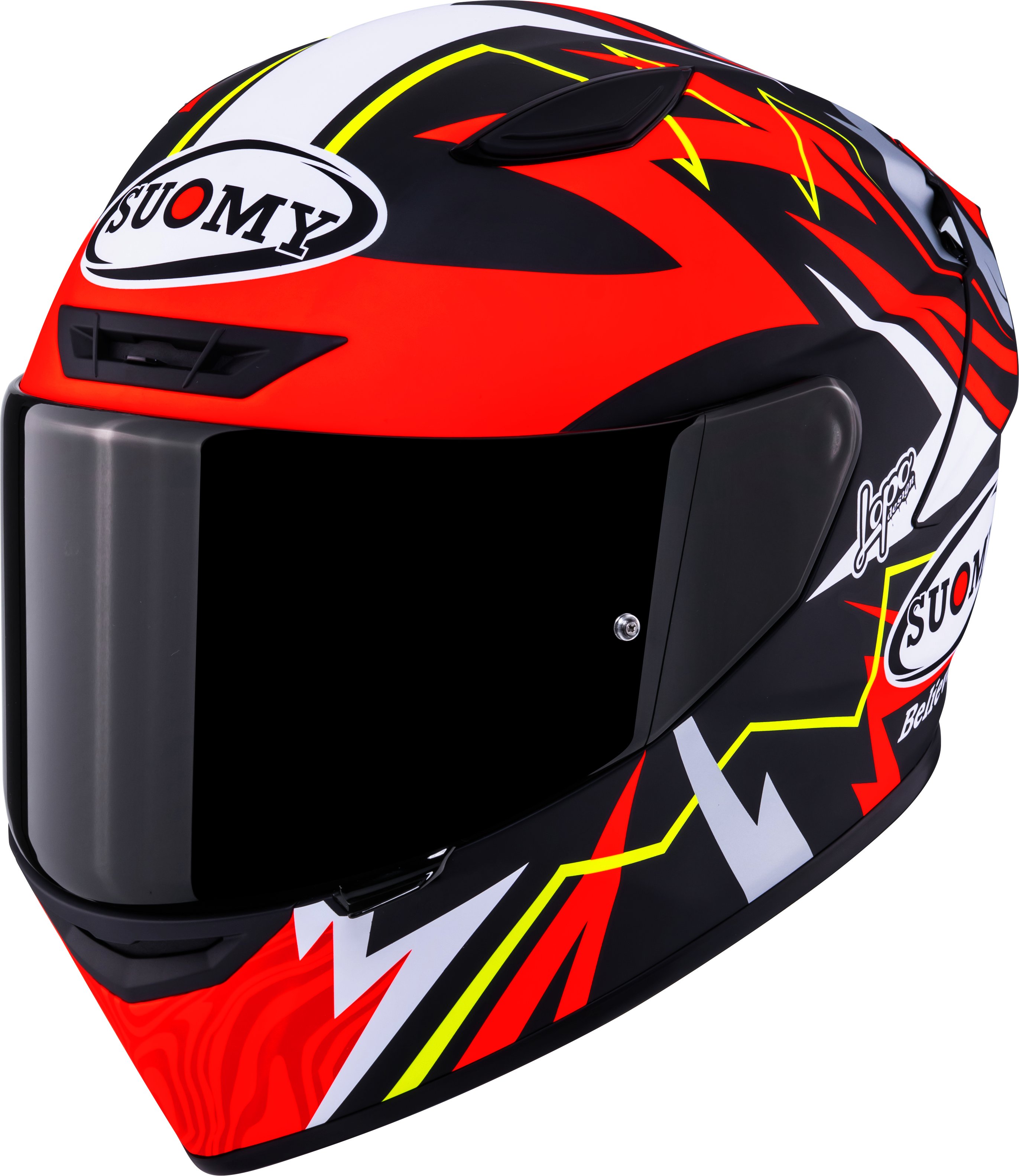 Suomy Track-1 Capacete Fosco Vermelho Réplica de Sam Lowes 2025 K6T10020 
