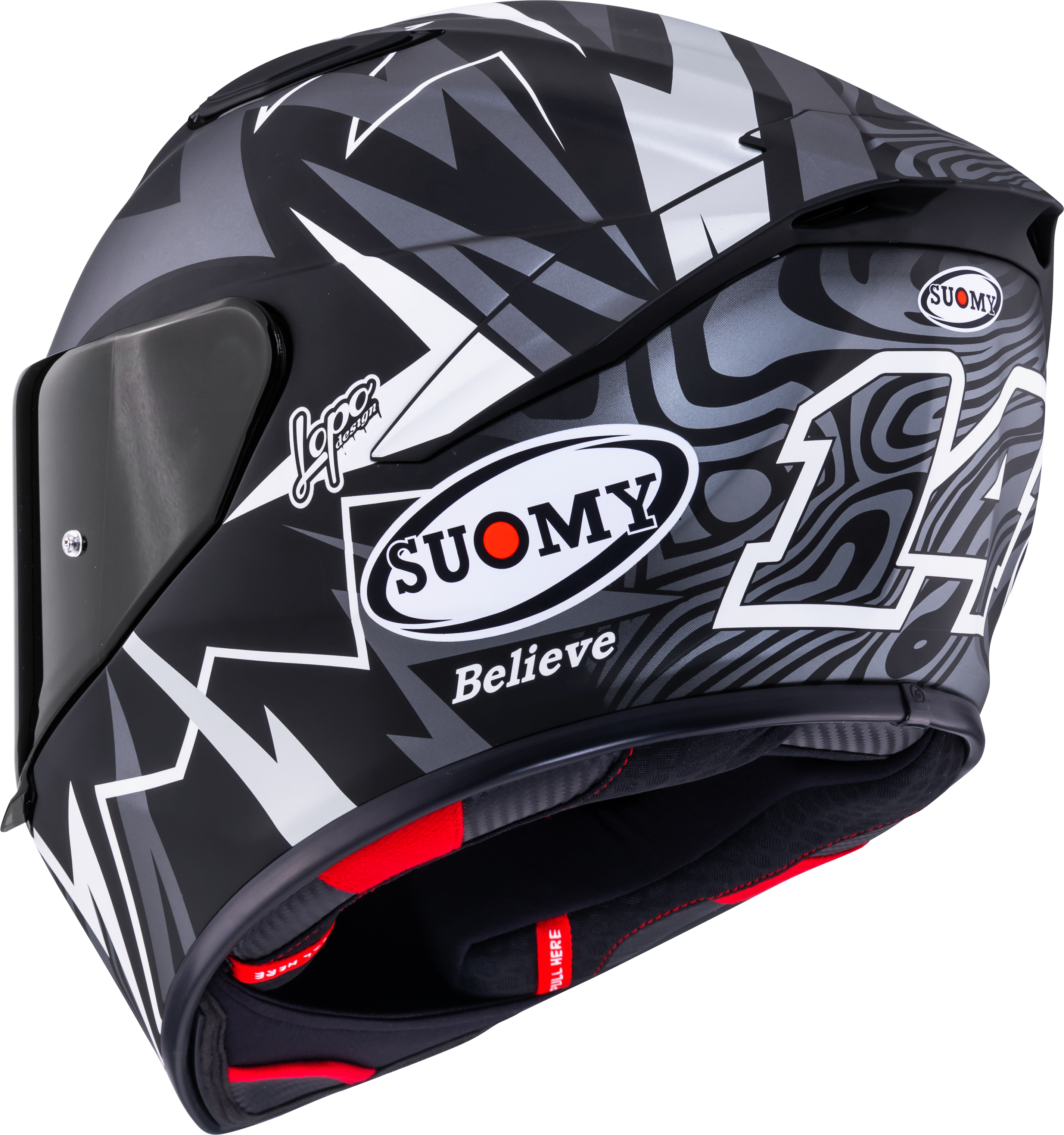 Suomy Track-1 Capacete Mate Réplica Sam Lowes Edição de Inverno 2025 K6T10021 