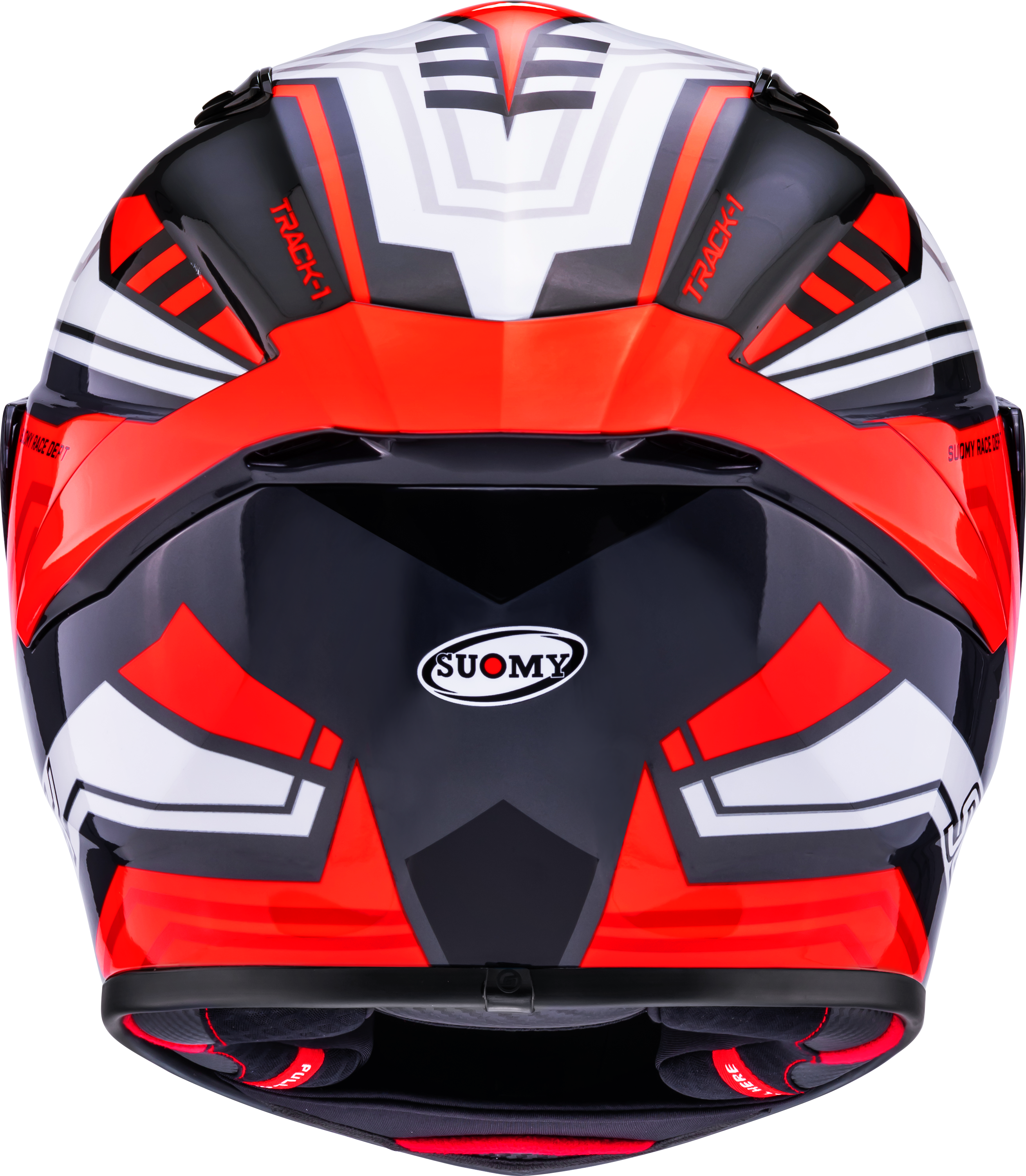 Suomy Track-1 Capacete Framework Branco/Vermelho K6T10022 