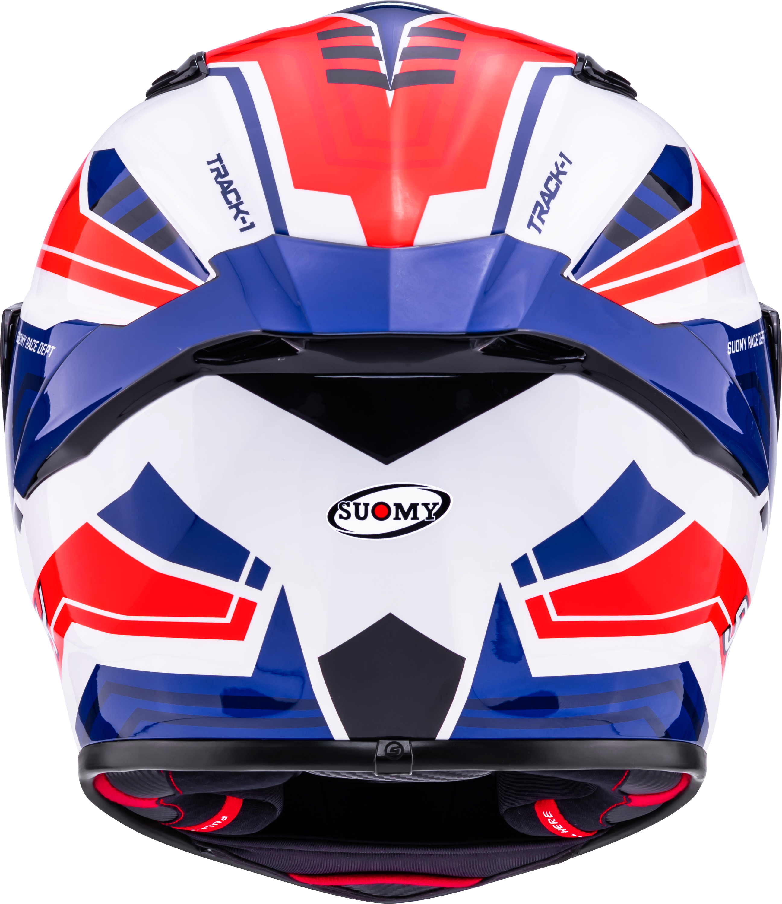 Suomy Track-1 Capacete Framework Branco/Vermelho/Azul K6T10023 