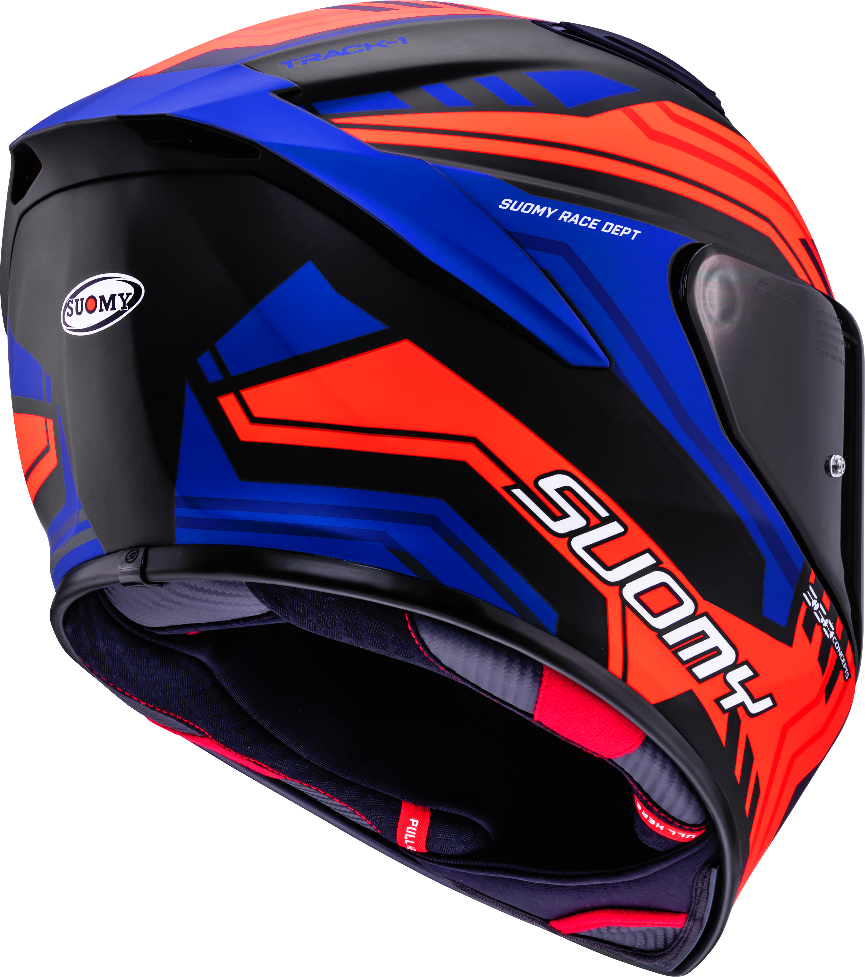 Suomy Track-1 Capacete Framework Matt Preto/Vermelho/Azul K6T10024 